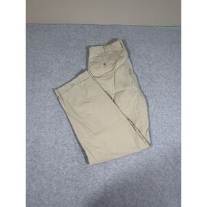 Polo Ralph Lauren Hammond Pants mens 34x32 (30) Tan‎ Cotton Cuffed Pleated